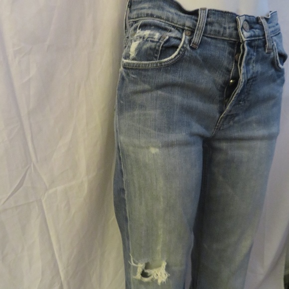 7 FOR ALL MANKIND DISTRESSED JEANS SIZE 30 - Picture 4 of 8